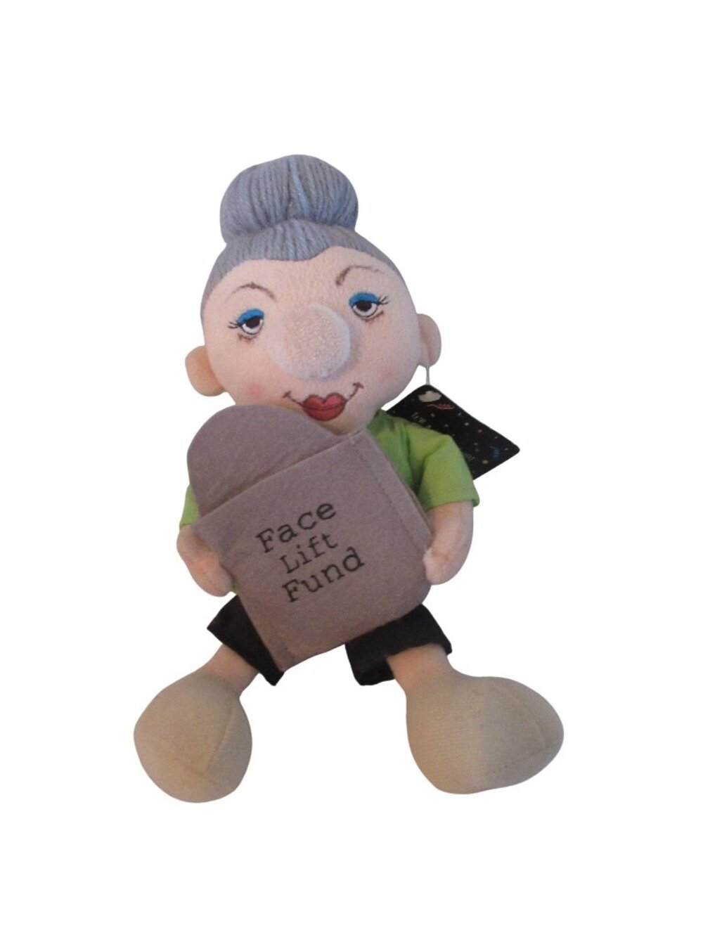 10" Russ Berrie Plush "Face Lift Fund" Granny
